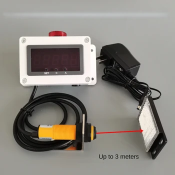 Инфракрасный таймер, лазерный прибор автоматического хронометража для индукционных тренировочных соревнований по бегу, цифровой электронный секундомер 2