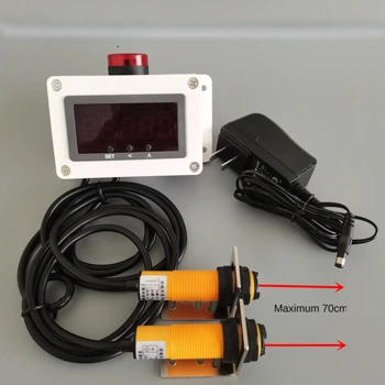 Инфракрасный таймер, лазерный прибор автоматического хронометража для индукционных тренировочных соревнований по бегу, цифровой электронный секундомер 4