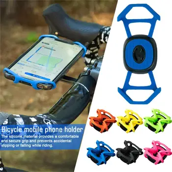  Наружный велосипед Кронштейн для мобильного телефона Подходит для рамки таблицы кодов Цзямин Опционально силиконовая езда Ударопрочный цвет Brack U8E4