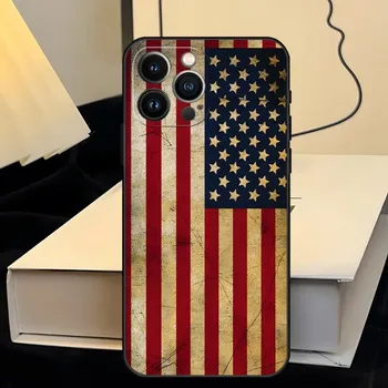 Чехол для телефона с американским флагом для Iphone 13ProMax 15 11 13 14 Pro Xs Max Mini Xr X 7 8 6 6s Plus Shell Coque 3