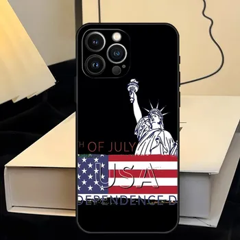 Чехол для телефона с американским флагом для Iphone 13ProMax 15 11 13 14 Pro Xs Max Mini Xr X 7 8 6 6s Plus Shell Coque 4
