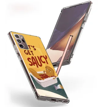 Симпатичный мультяшный постер еды Чехол для телефона для Samsung Galaxy S20 FE S10 Plus S21 S22 S23 Ultra S10E S9 S8 S7 Edge Fundas Cover Coque 1