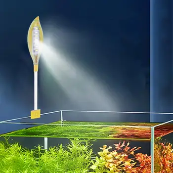 USB Fish Tank Light Портативный светодиодный светильник для аквариума с питанием от USB с регулируемой на 360 ° гусиной шеей для супер яркого синего белого