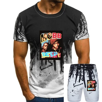 Mobb Deep Rap Tee Футболка унисекс Фестиваль Винтаж Хип-хоп Мода Queens Повседневная футболка с принтом