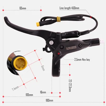  для датчика питания отключения тормоза Bafang E-bike 2-контактный 3-контактный разъем SM для тормозного рычага XOD 4