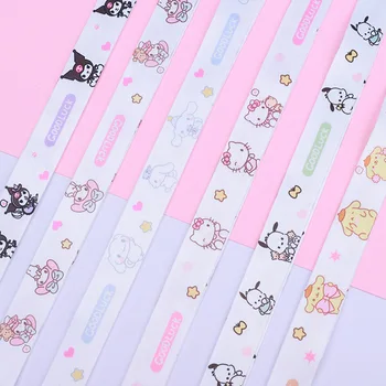 Sanrio Hello Kitty Телефон Ремешок Мелодия Cinnamoroll Мультяшный шейный ремень Ремешки Держатель значка Брелок Повесить веревку Детские подарки 3