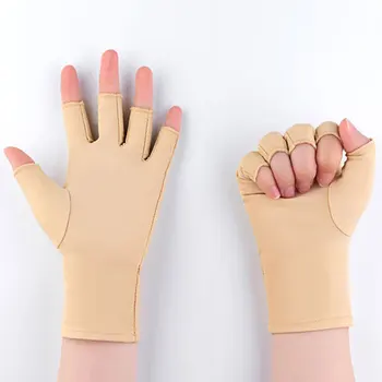 1 пара солнцезащитный крем без пальцев длинные перчатки женские руки прохладные летние твердые варежки рукава на половину пальца черный белый обнаженный
