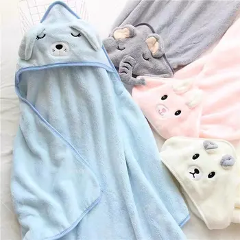 Newborn Baby Stuff Малыш Детские полотенца с капюшоном Детский халат Супер мягкое банное полотенце Одеяло Теплое спальное пеленальное одеяло для младенцев