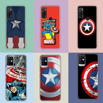 Marvel Captain America Shield Чехол для телефона Motorola Moto G13 G14 G53 G54 G62 G72 G82 G84 E13 E20 G42 G32 G23 G22 Мягкий чехол 2