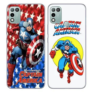 Marvel Captain America Shield Чехол для телефона Motorola Moto G13 G14 G53 G54 G62 G72 G82 G84 E13 E20 G42 G32 G23 G22 Мягкий чехол 3
