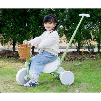 Детский трехколесный велосипед 1-3-5-летняя детская коляска прогулка детский артефакт