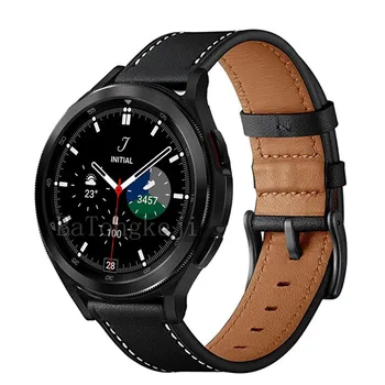 Высококачественные ремешки для часов из натуральной кожи для Samsung Galaxy Watch 4 40/44 мм и Classic 42/46 мм Сменный ремешок Ремешок на запястье