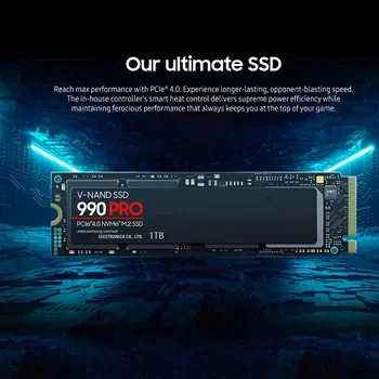 XiaomiMijia 990 PRO SSD Твердотельный накопитель 4 ТБ 2 ТБ M.2 2280 SSD PCIe4.0 NVMe Игровой внутренний жесткий диск 7450 МБ / с для ноутбука PS5 1