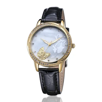 NO.2 Fashon женские брендовые часы с кожаным ремешком повседневные наручные часы