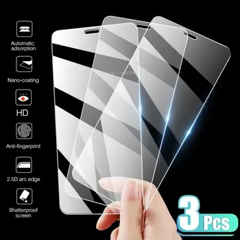 3 шт. Закаленное стекло с полным покрытием для iPhone 14 15 Pro Max 7 8 Plus Защитная пленка для экрана iPhone 14 Pro XR XS MAX SE 11 12 13 Стекло