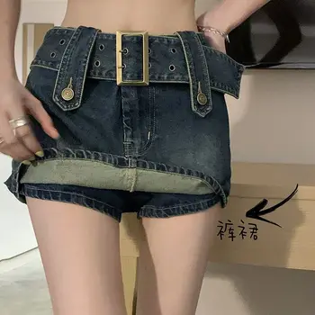 Женские узкие джинсовые шорты MINI Юбка