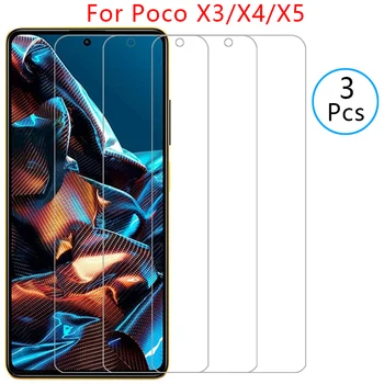 защитное закаленное стекло для Xiaomi POCO X3 NFC X4 GT X5 Pro Защитная пленка на Pocox5 x 3 4 5 3 x 4x 5x x5pro пленка xiomi xaomi
