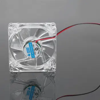  Новейший компьютерный вентилятор 2021 года 80 мм со светодиодным бесшумным вентилятором охлаждения Компьютерный корпус Простой в установке вентилятор охлаждения 12 В со светодиодной подсветкой 2