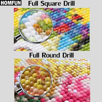 HOMFUN Full Square/Round Drill 5D DIY Алмазная живопись 