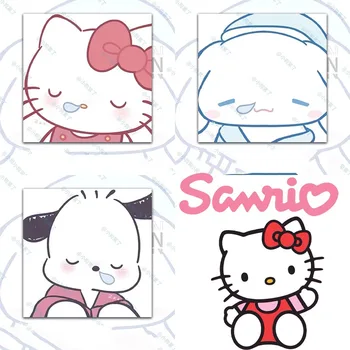 Sanrio Hello Kitty 50 шт. Стикеры для заметок Kawaii Memo Pad Школьные офисные аксессуары Аниме Cinnamoroll Pachacco Список дел Канцелярские принадлежности