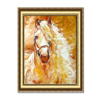 2020 Новое поступление 3d алмазная живопись животные икона вышивка мозаика живопись ручной работы набор игл для украшения дома лошадь