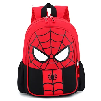 Дисней Человек-паук Милый ребенок Школьная сумка Нейлон Рюкзак для детского сада Marvel Капитан Америка Мстители Мультфильм 3D Ученик Набор