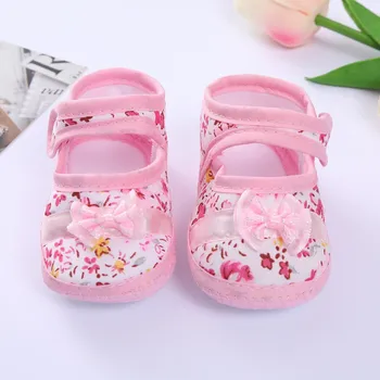 0-1 летняя детская обувь на мягкой подошве, подходит для весны и осени. Туфли в стиле принцессы для милых мальчиков и девочек, дышащие. С 3