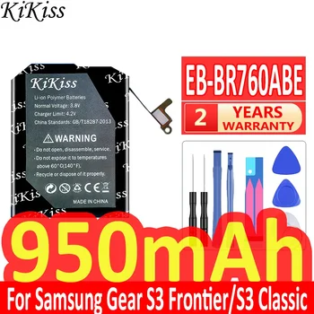 950 мАч KiKiss Мощный аккумулятор EB-BR760ABE для Samsung Gear S3 Frontier / S3 Classic EB-BR760A SM-R760 SM-R770 SM-R765 SM-R765S