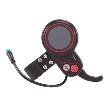 LCD-LH100 24 В / 36 В / 48 В / 60 В 5 контактов Электрический велосипед Дисплей Большой палец Дроссельная заслонка Спидометр Панель управления для электрического скутера