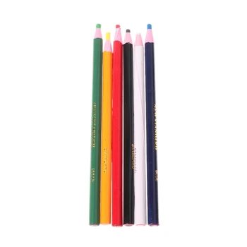 6 цветов маркеры для металла стеклоткани Китай Граф Отслаивающийся жирный восковой карандаш
