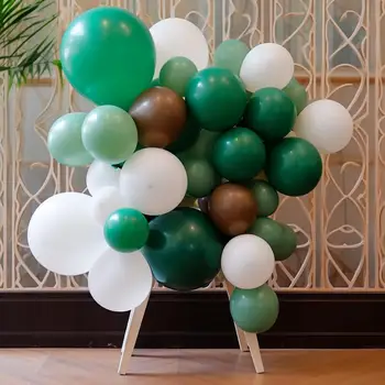 100 шт. Набор 12 дюймов Зеленый Латекс Латекс Воздушный Шар День Рождения Латексные Воздушные Шары Для Вечеринки Дня Рождения Воздушные Шары