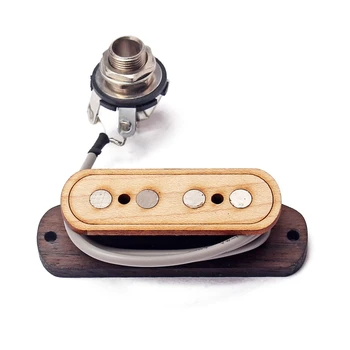 Сигарная коробка Гитара 4-струнные звукосниматели с кленовой палисандровой рамкой Сигарная коробка Гитарный звукосниматель