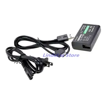  Адаптер переменного тока Зарядное устройство Блок питания ЕС / США Штекер с USB-кабелем для зарядки для Sony PSVITA PS Vita PSV 1000 PSV 2000 1