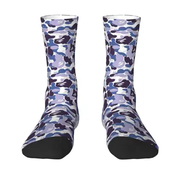  Современные популярные камуфляжные камуфляжные графические мужские носки для экипажа Унисекс Мода 3D Печать Платье Носки