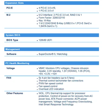 серверная материнская плата для Supermicro X299 LGA2066 Поддержка Core x 4-way GPU Глубокое обучение C9X299-RPGF-L 2