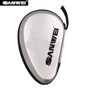 Оригинальная сумка для ракетки для настольного тенниса SANWEI (твердая обложка) Модный чехол для биты для пинг-понга