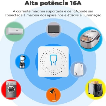 16A 2-way Tuya Smart Mini Wifi Выключатель света Синхронизация Дистанционное голосовое групповое управление для Smart Life Alexa Alice Google Home 1