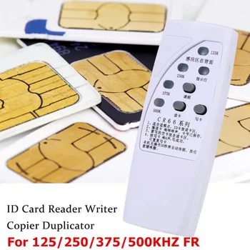 RFID Копировальный аппарат для идентификационных карт 125/250/375/500 кГц CR66 RFID-сканер Программатор Считыватель Писатель Дубликатор со световым индикатором Чувствительность