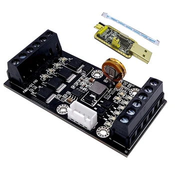 FX1N-10MT ПЛК Промышленная плата управления + кабель USB-TTL Модуль ПЛК Аналоговый вход / выход с направляющей Модуль реле задержки