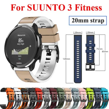 Горячие 20 мм ремешки на запястье для Suunto 3 Fitness / Polar Ignite 2 / LEMFO DTX / Realme Watch T1 Smart Watch Спортивный браслет на ремень для женщин