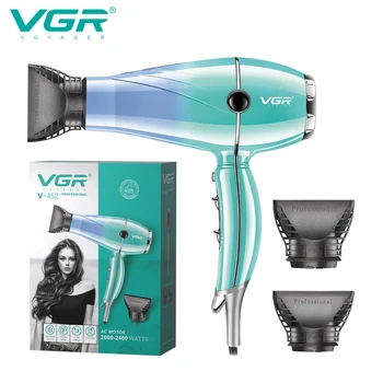 VGR Фен Профессиональный воздуходувка Фен с регулировкой горячего и холодного воздуха Мощный парикмахерский салон для домашнего использования V-452