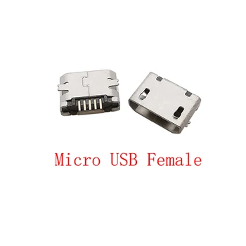  Гнездо Micro USB 5-контактный разъем Тип пайки DIY Ремонт данных Порт зарядки Адаптер интерфейса Micro USB