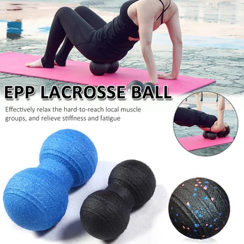 EPP Лакросс Мяч для миофасции Арахисовый массажный мяч Высокая плотность Легкий фитнес Фасция тела Упражнение Облегчение боли Мяч для йоги