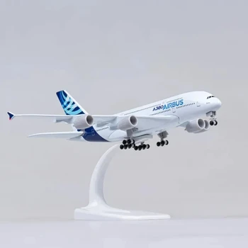 18 см литая под давлением модель самолета из металлического сплава игрушка для A380 Прототип самолета авиакомпании с шасси игрушка для коллекций
