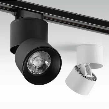4Wire 3-фазное светодиодное трековое освещение Алюминиевая рельсовая лампа Светодиодные прожекторы Iluminacao Для одежды Эксклюзивное освещение магазина