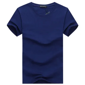 A2904 Простой креативный дизайн линия однотонных хлопковых футболок Мужские мужские футболки с коротким рукавом в стиле нового поступления плюс размер