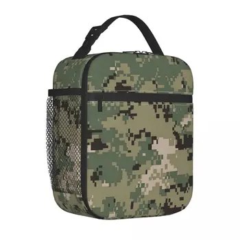 Navy NWU Камуфляж Термоизолированная сумка для ланча Работа Камуфляж Портативный Bento Box Cooler Thermal Lunch Box