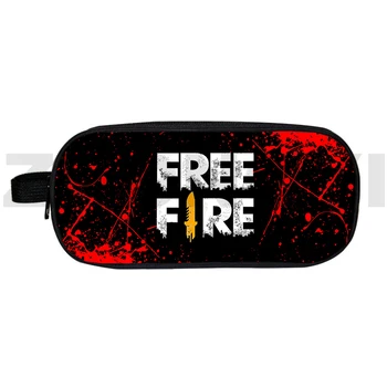 Hot 3D Free Fire Garena Пенал Коробка для макияжа Мальчик Аниме Бесплатно Огонь Школьные принадлежности Экзамен Специальные Канцелярские Сумки Для Хранения