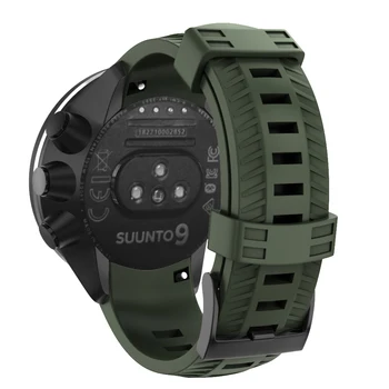 24 мм силиконовый сменный ремешок для часов Suunto 9 Спортивные дышащие ремешки Браслет для часов Браслет для Suunto 9 Baro Wristband Correa 4