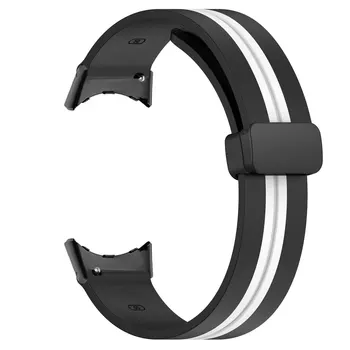 Магнитная пряжка Силиконовый ремешок для Google Pixel Watch Band Для пиксельных часов Браслет Спортивные мягкие наручные ремешки Аксессуары 4